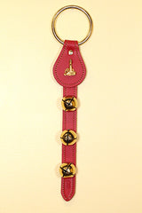 LIGHTHOUSE CHARM above 3 Bells on Leather Strap