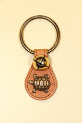 TURTLE CHARM on Leather Teardrop - 1 Bell