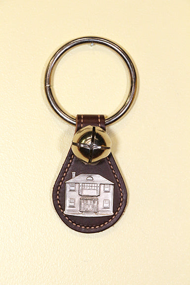 HOUSE CHARM on Leather Teardrop - 1 Bell