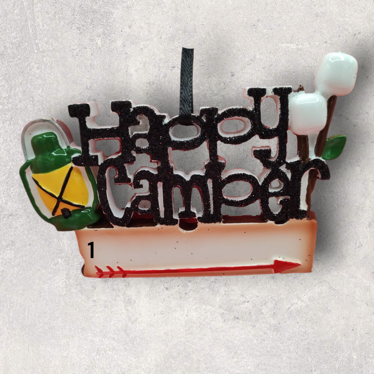CAMPING Ornament with LANTERN / WORDS / MARSHMALLOWS