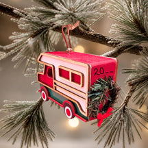 3D Wooden Camper & Motorhome Ornament