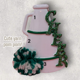 CHEER - GREEN MEGAPHONE Ornament