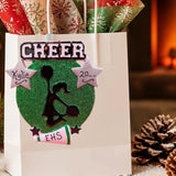 CHEER - GREEN GLITTER Ornament