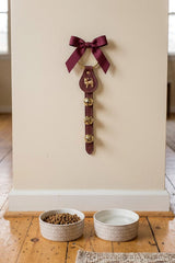 CHIHUAHUA CHARM above 3 Bells on Leather Strap