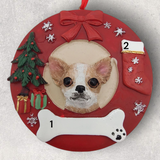 DOGS - CHIHUAHUA (FAWN) - Red Wreath