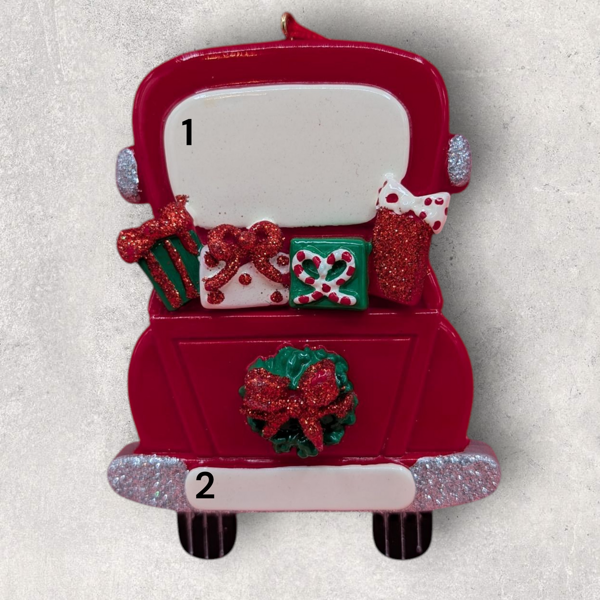 RED CHRISTMAS TRUCK Ornament