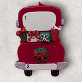 RED CHRISTMAS TRUCK Ornament