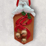 SLED Ornament - with 2 DOVES