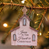 Jesus Is The Heart Of Christmas Church Ornament