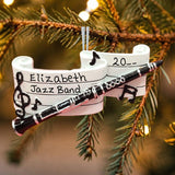 Clarinet on Music Ornament