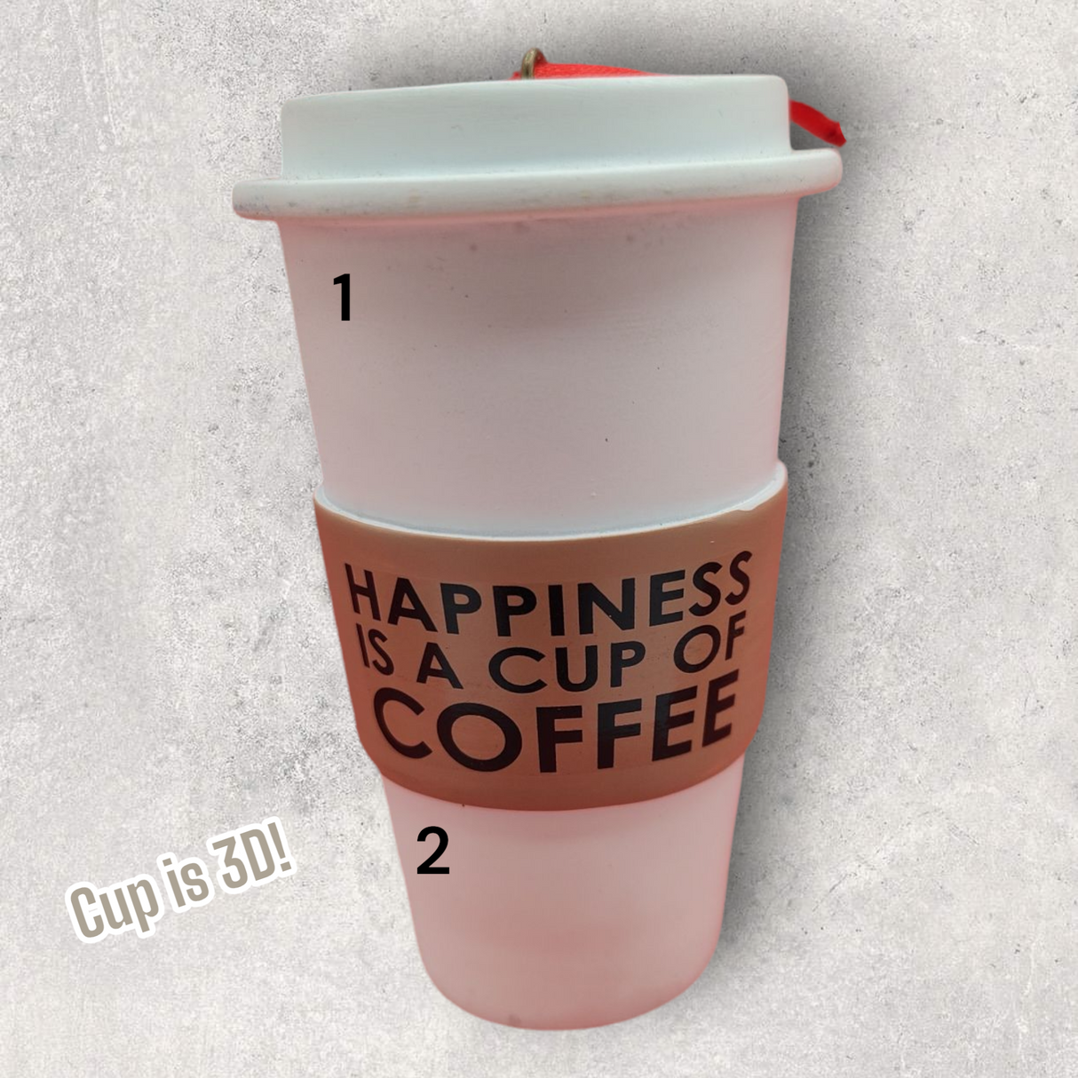 COFFEE CUP HAPPINESS Ornament
