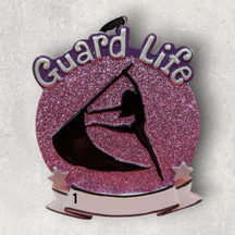 COLORGUARD Ornament - PURPLE GLITTER