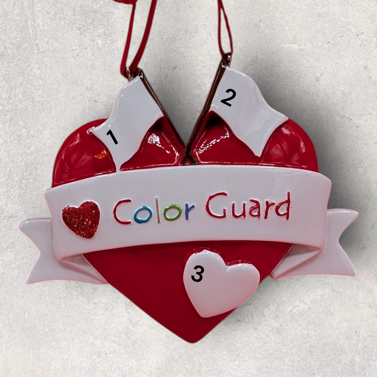 COLORGUARD Ornament - RED HEART