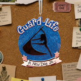 COLORGUARD Ornament - BLUE GLITTER