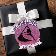 COLORGUARD Ornament - PURPLE GLITTER