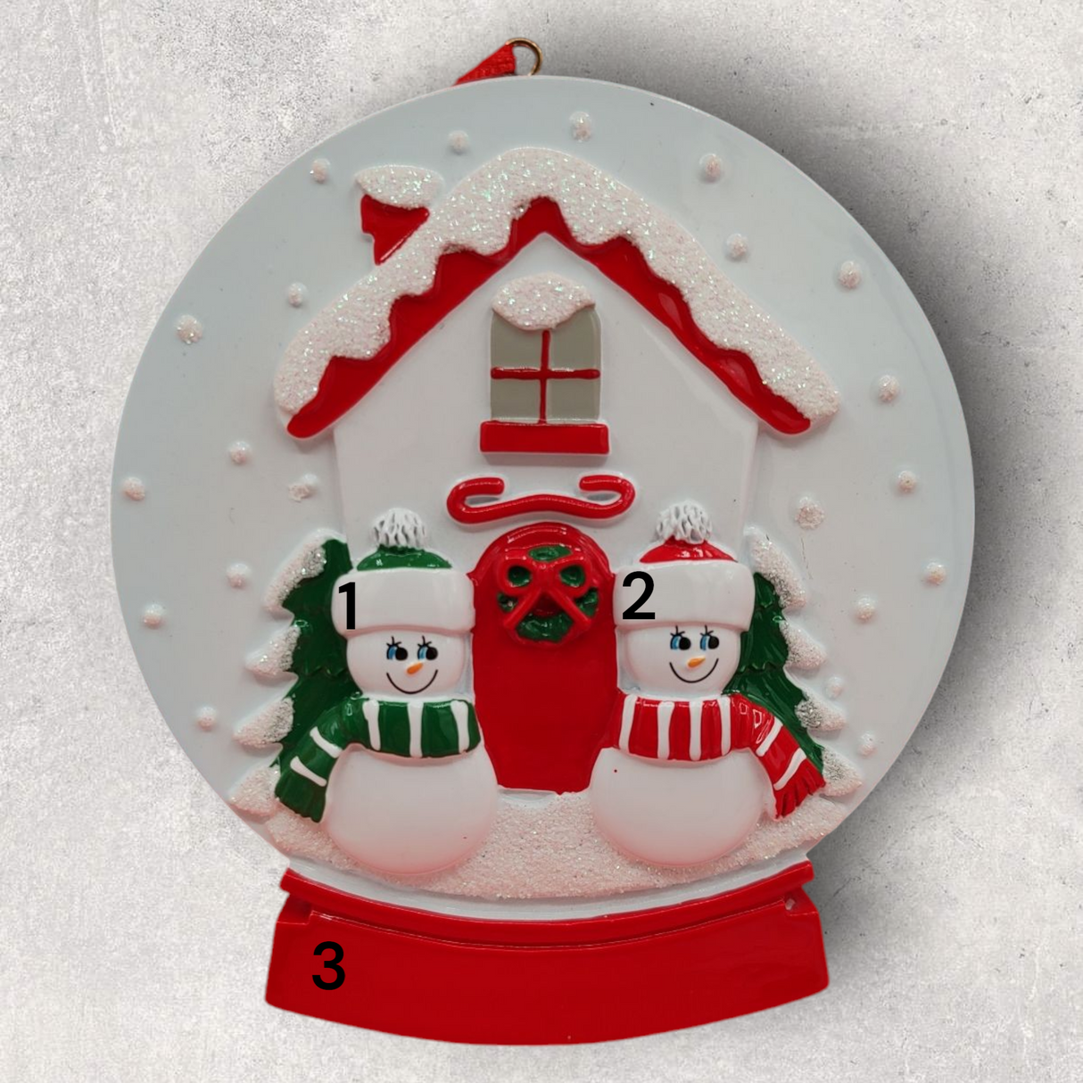 SNOW GLOBE COUPLE Ornament