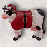 COW in SANTA SUIT Ornament