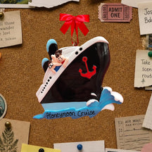 CRUISE SHIP Ornament - BLACK