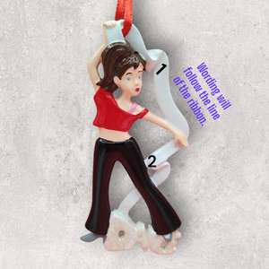DANCER with RIBBON Ornament