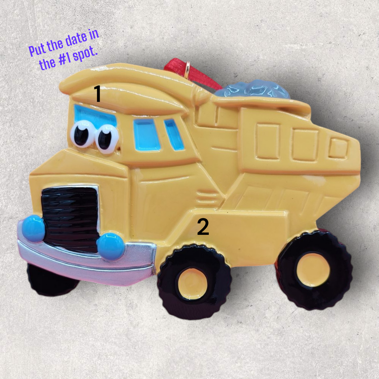 WHIMSICAL DUMP TRUCK Ornament