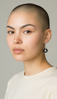 Jewelry - Black Earrings - Swarovski Crystal & Silver Bead Accents