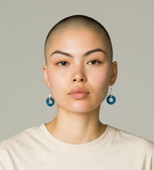 Jewelry - Blue Earrings - Pearl Bead