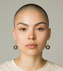Jewelry - Amber Swirl Earrings - Accent Bead