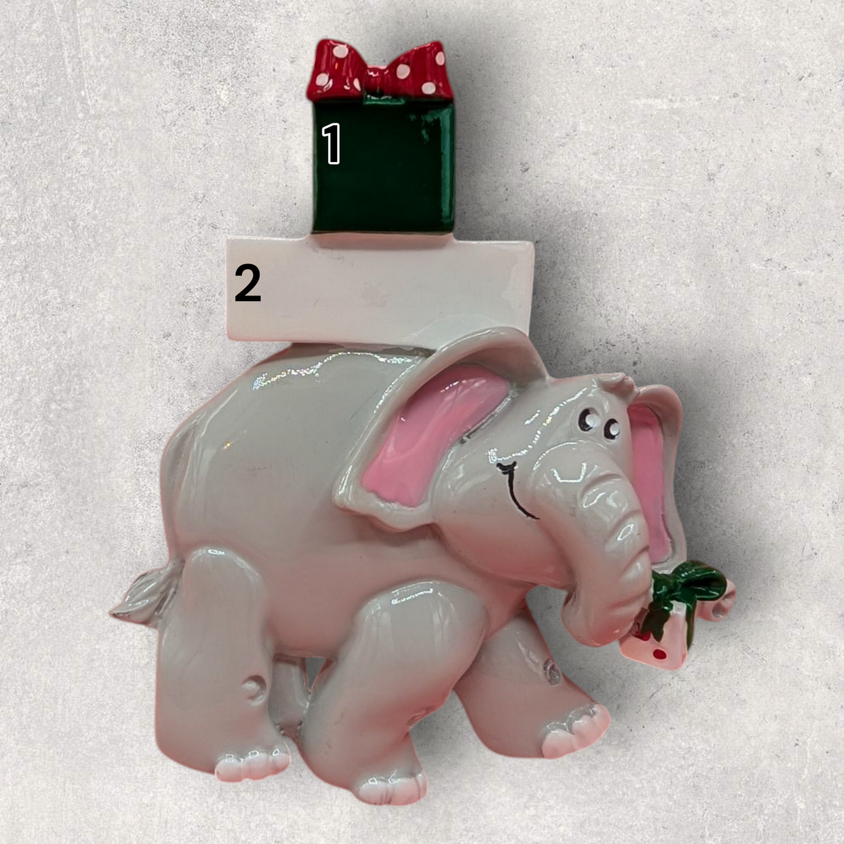 ELEPHANT with GIFTS Ornament
