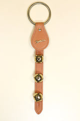 FOX (RUNNING) CHARM above 3 Bells on Leather Strap