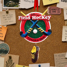 Field Hockey Ornament - Sticks, Ball & Shoe