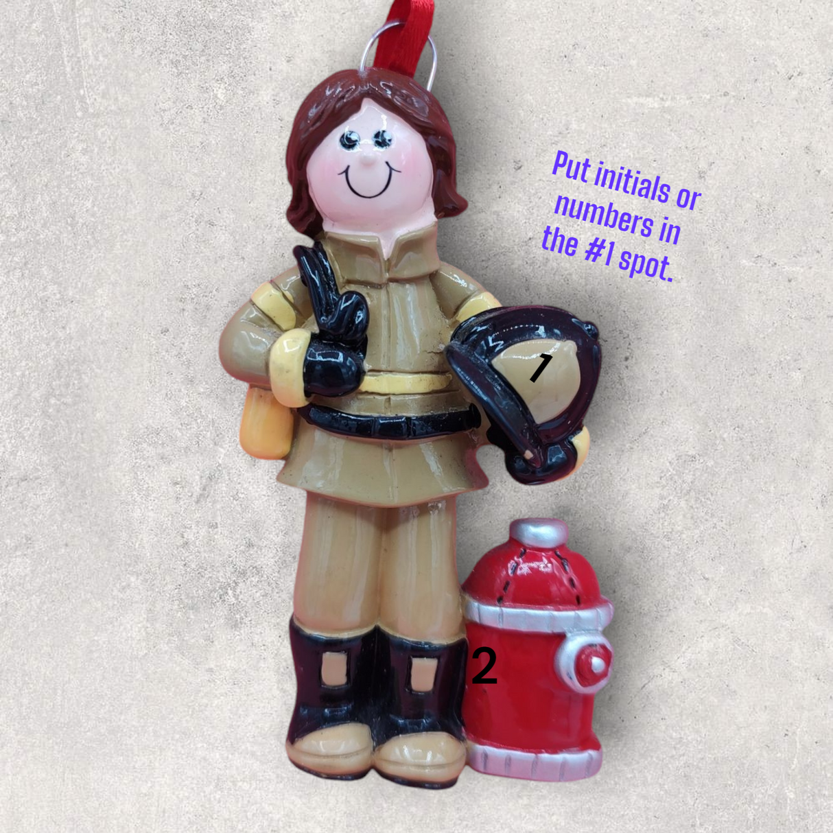 FIREFIGHTER Ornament - FEMALE