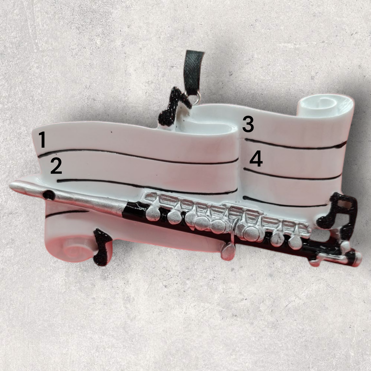 FLUTE on MUSIC Ornament