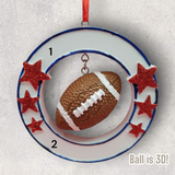 FOOTBALL Ornament - 3D BALL