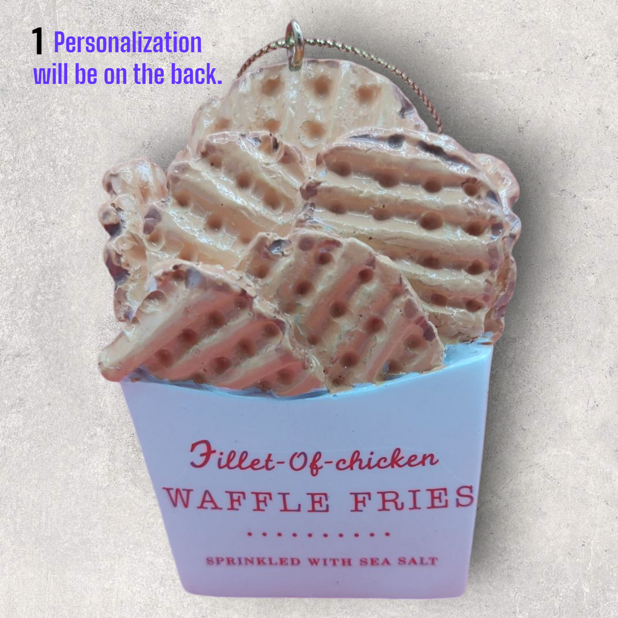 WAFFLE FRIES Ornament