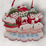 3 SNOW FRIENDS Ornament