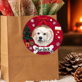 DOGS - GREAT PYRENEES - Red Wreath