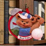Golfer Bear Ornament