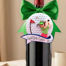 Golf Ornament With Banner - Female