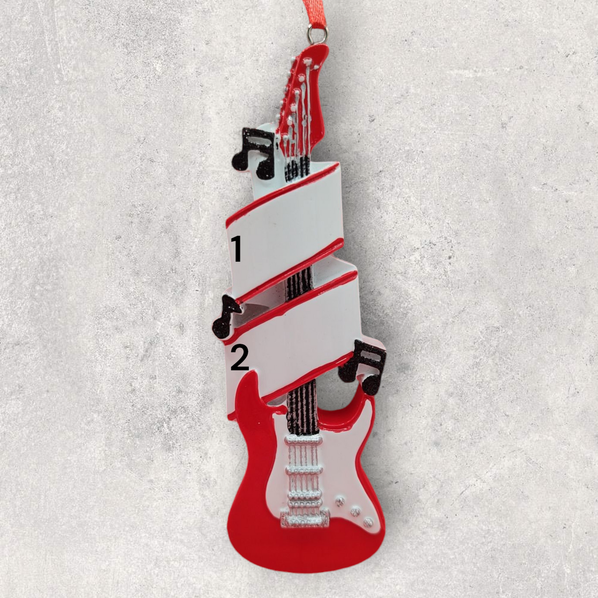 GUITAR Ornament - ELECTRIC - RED