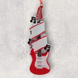 GUITAR Ornament - ELECTRIC - RED