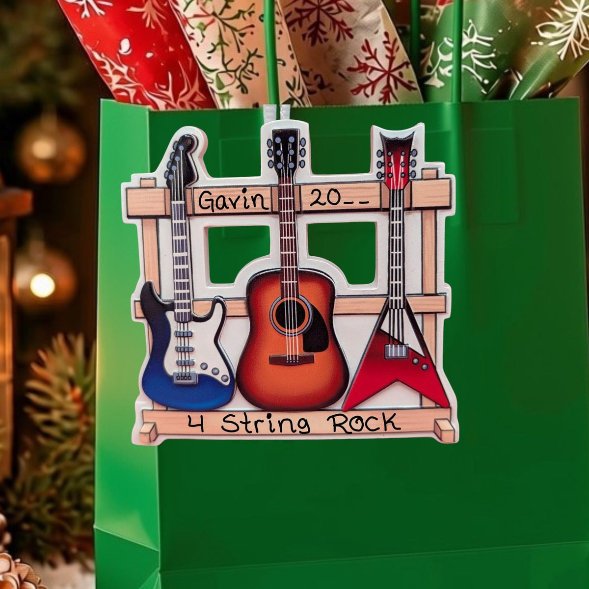 Guitar collection ornament