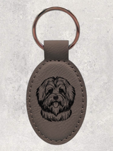 KEYCHAIN - HAVANESE - Leatherette - Personalizable