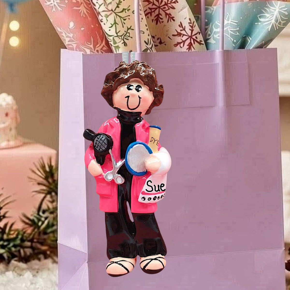 HAIRSTYLIST Ornament - PINK SMOCK
