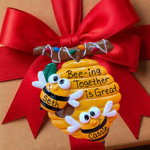 2 Honey Bees Ornament