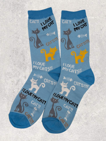 SOCKS - CAT LOVER - "I Love My Cat(s)!"
