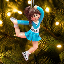 Ice Skater Ornament - Brunette Female