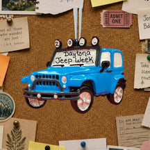 Jeep-Like Ornament - Blue