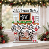 Stockings On "Joy" Mantel Tabletop Decoration (10 Names)