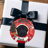 DOGS - LABRADOODLE (BLACK) - Red Wreath