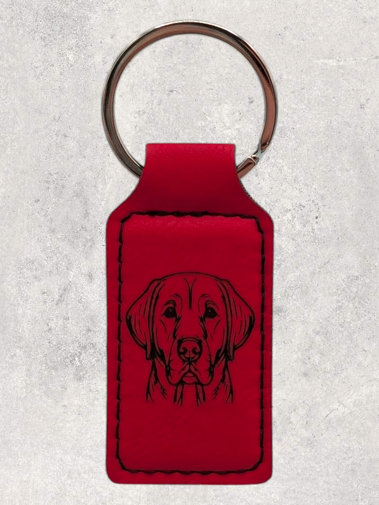 KEYCHAIN - LABRADOR RETRIEVER - Leatherette - Personalizable